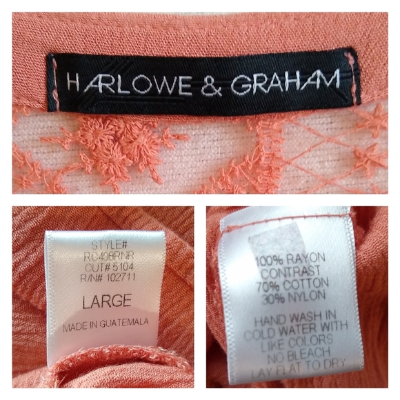 Harlowe and Graham Lace Trim Blouse - Picture 8 of 8